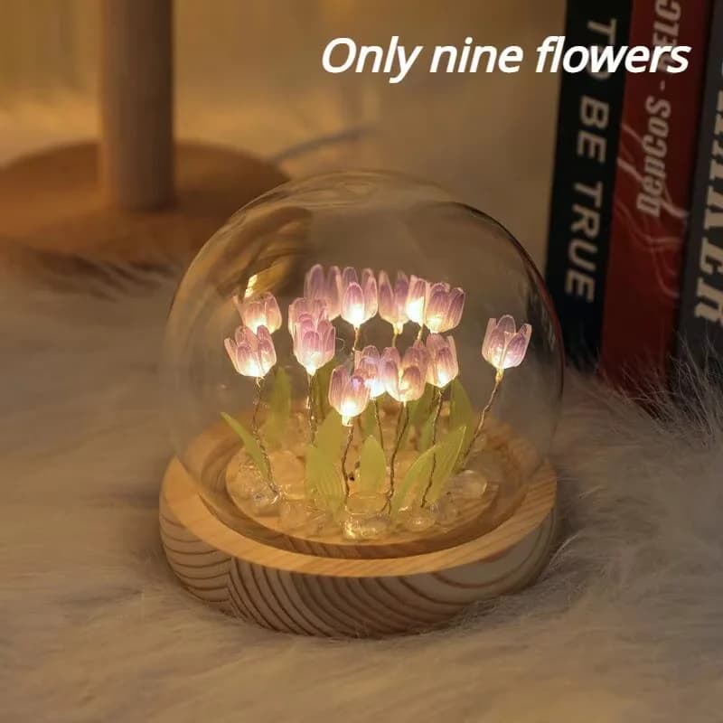 Zestaw DIY Mini Tulipan Nocna Lampka, Rękodzieło Dekoracja Domu