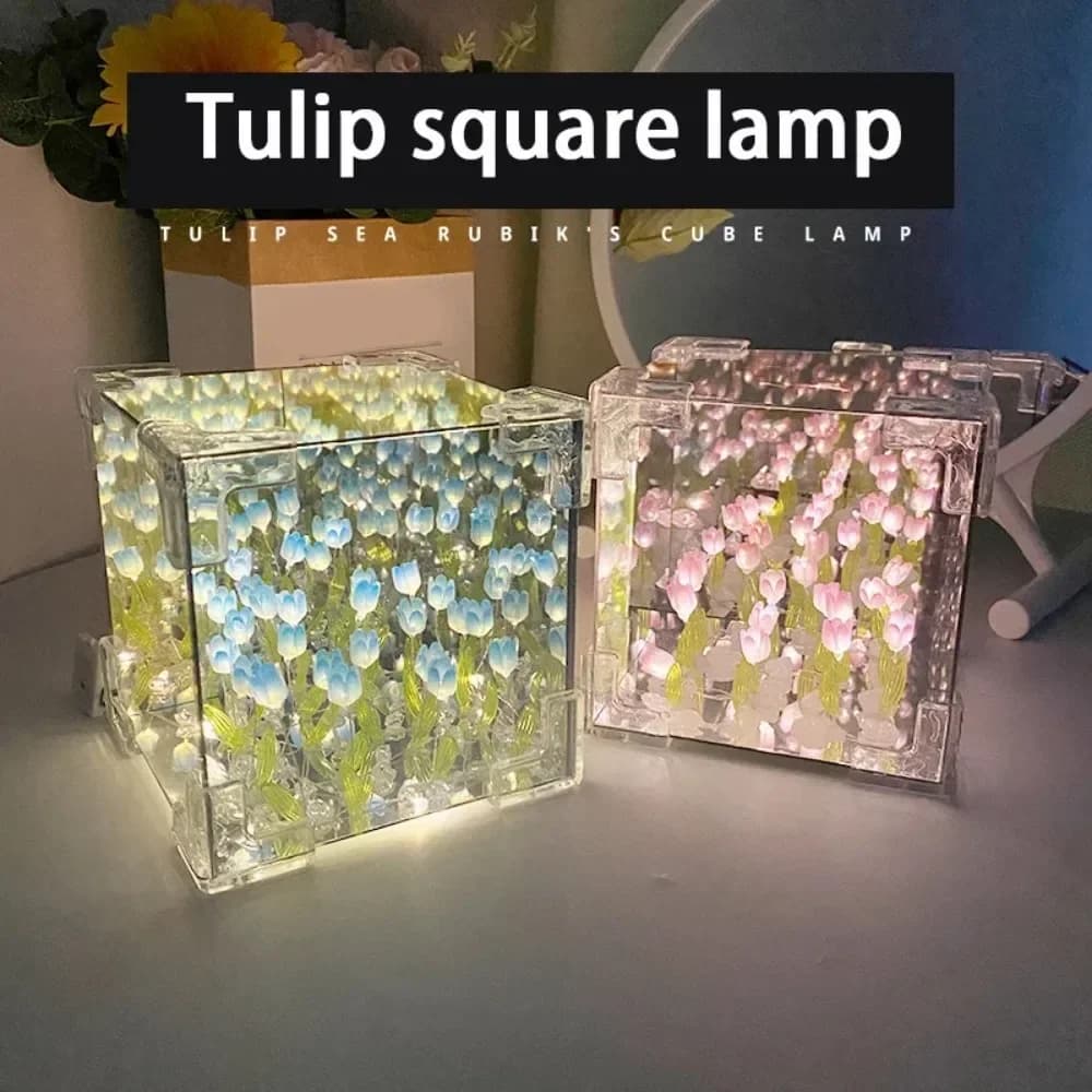 Kostka DIY 3D Lampa Nocna Tulipan Sea Mirror