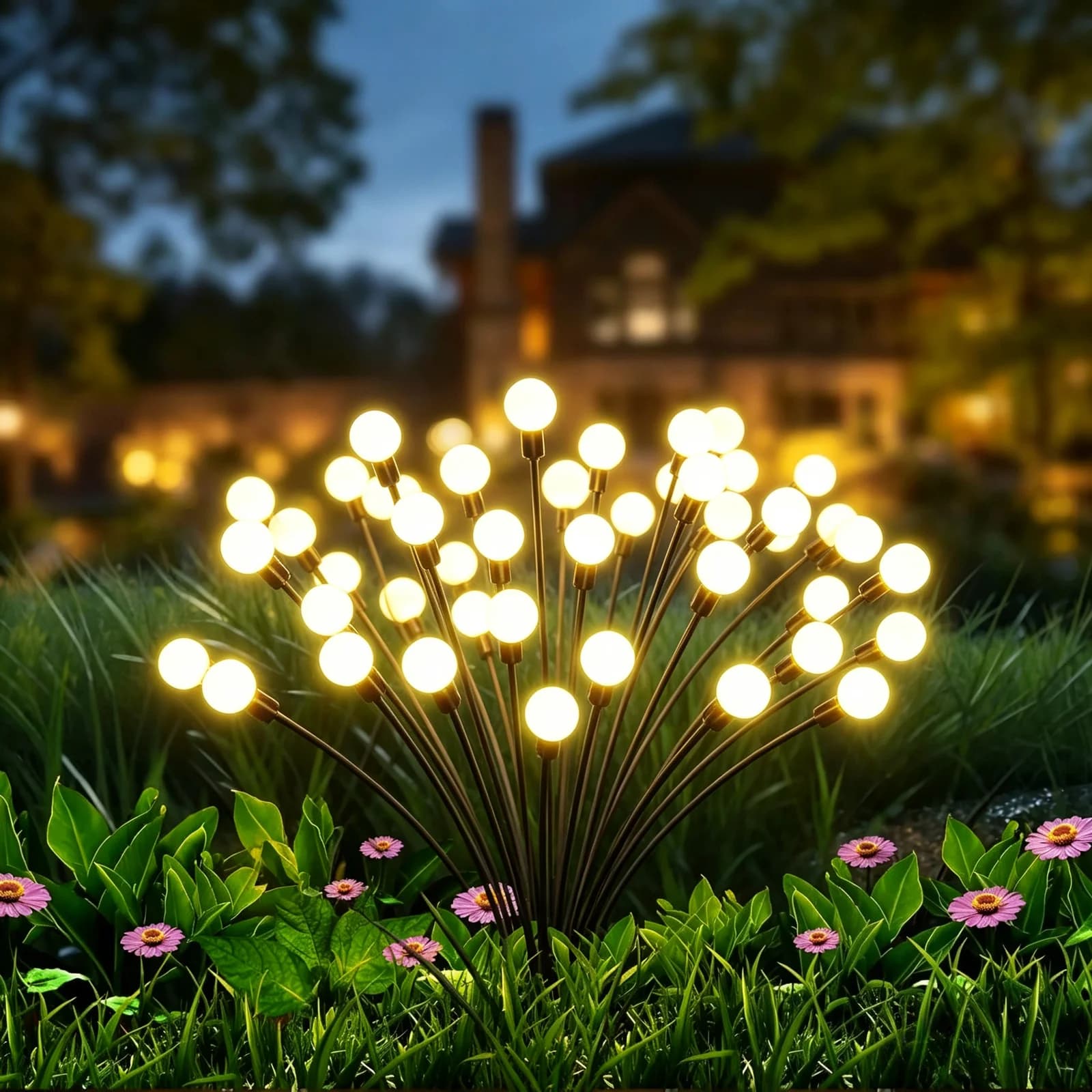 10 LED solarnych świetlnych żarówek ogrodowych, wodoodporne