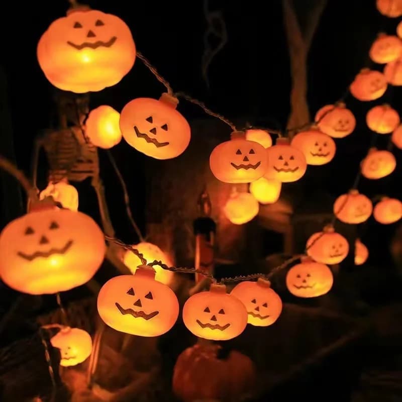 Świetlne girlanda LED z dyniami, 10/20 żarówek