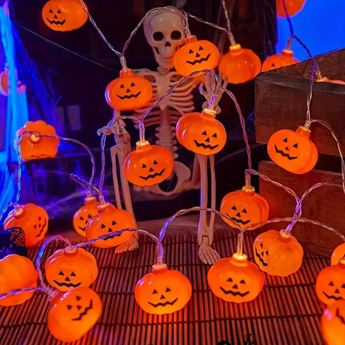 Lampki choinkowe LED dynie, 10/20 żarówek
