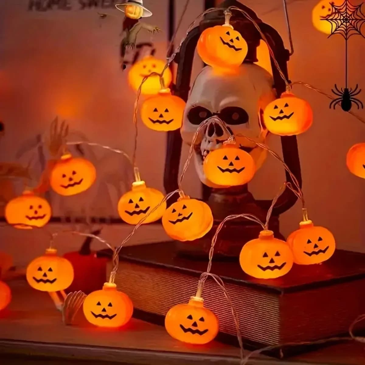 Lampki LED Dynie 3D, 10/20 Żarówek