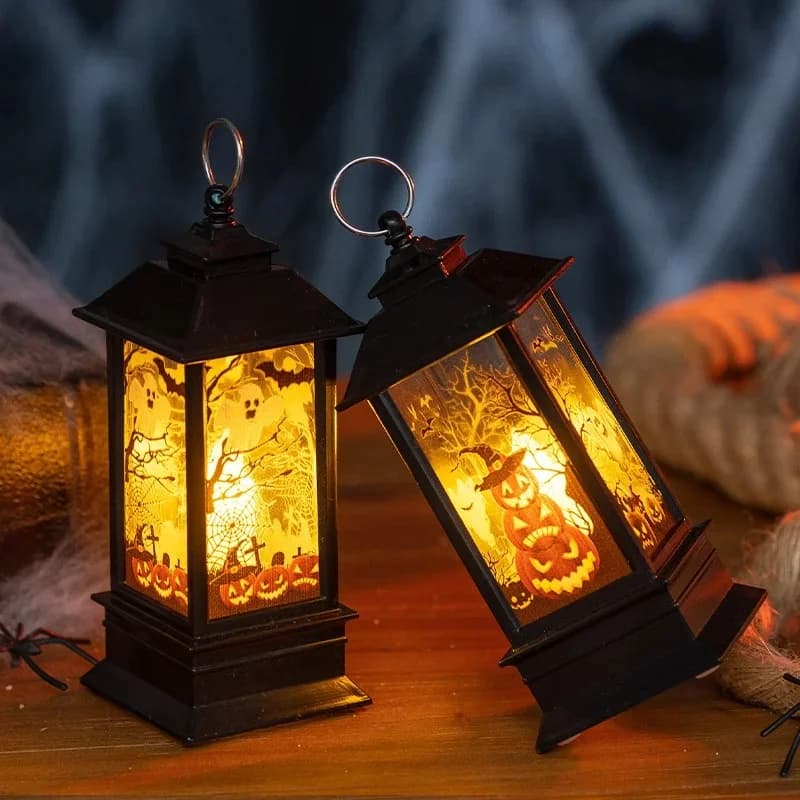 Retro mini latarka LED - lampka nocna, motyw Halloween