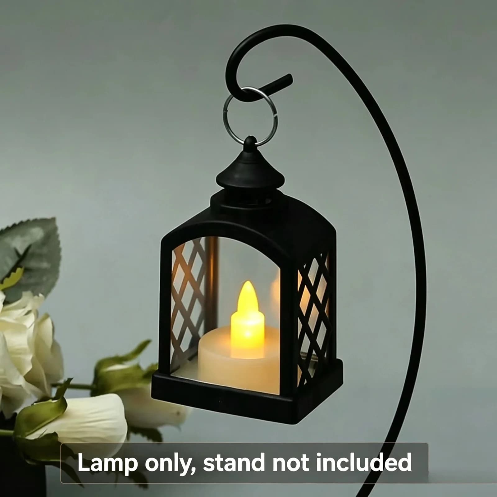 Retro LED lampion świecowy, ciepłe światło