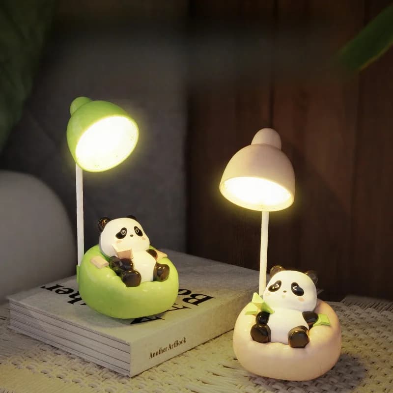 Lampka biurkowa LED Panda z uchwytem na telefon