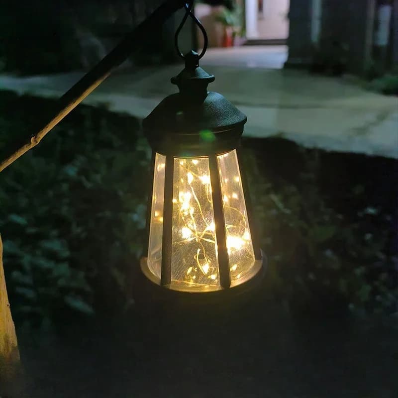 Wodoodporne solarne lampiony LED na girlandzie
