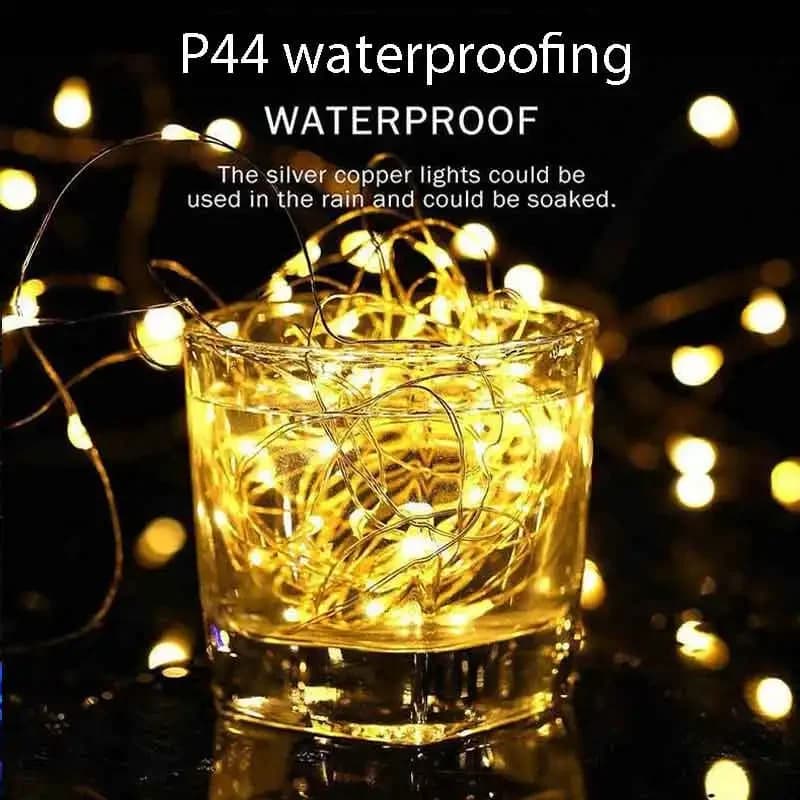 Solarne lampki wróżkowe LED, wodoodporne