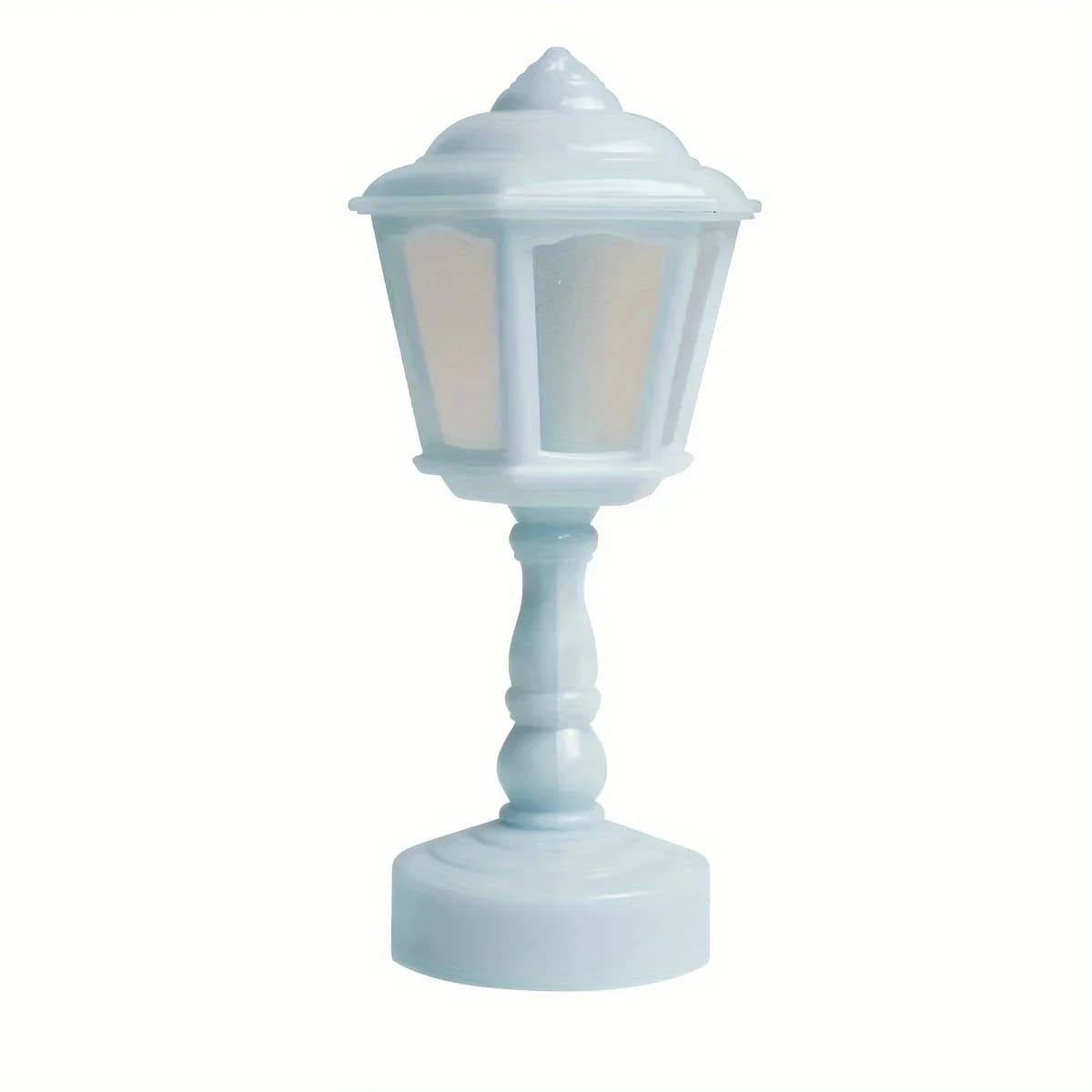 Mini lampka stołowa z abażurem w kształcie płatków, ciepłe światło nocne w stylu lampionu